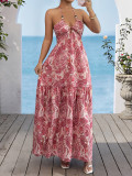 Women Beach Dress Summer Strap Maxi Dress Vacation Outfit