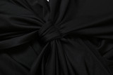 Women Spring Bodycon Dress Solid Deep V Sleeveless Slim Fit Dress