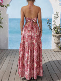 Women Beach Dress Summer Strap Maxi Dress Vacation Outfit