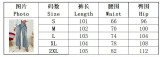 Women Denim Pants Beaded Bow Detail Fashion Jeans
