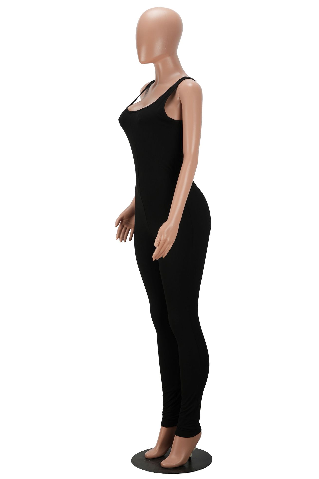 Printed U-Neck Jumpsuit for Nightclub & Party Wear