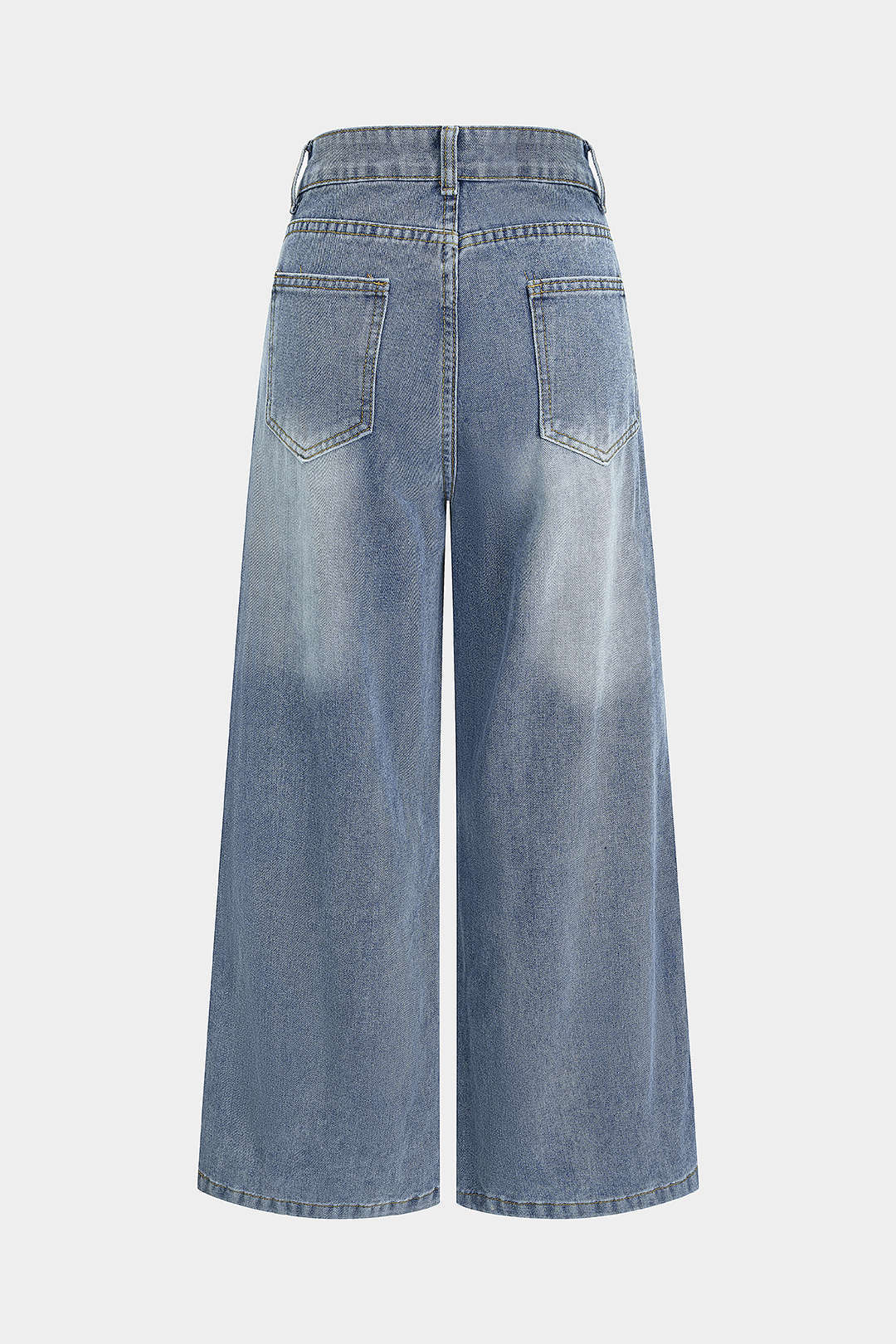 Asymmetrical Deconstructed Denim Jeans for Streetwear