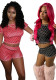 Women Casual Two Piece Set Polka Dot Print Round Neck Short Sleeve Top Shorts Outfit