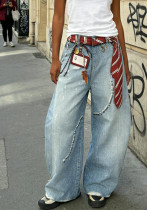 Women Denim Pants Printed Streetwear Jeans Women Denim Pants Printed Streetwear Jeans