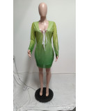Women Bodycon Dress Sequin Deep V See Through Sexy Club Party Dress