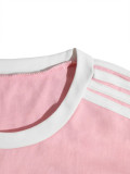 Women Sporty Dress Slim Fit Short Sleeve Casual Long Dress