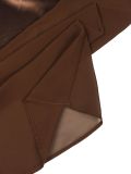 Women Evening Dress Satin Chiffon Patchwork Strap Maxi Dress