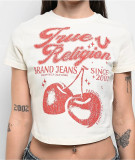Street Print Cropped T-Shirt
