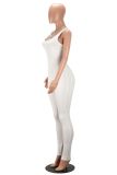 Women Jumpsuit Printed U Neck Nightclub Party Outfit