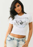 Street Print Cropped T-Shirt