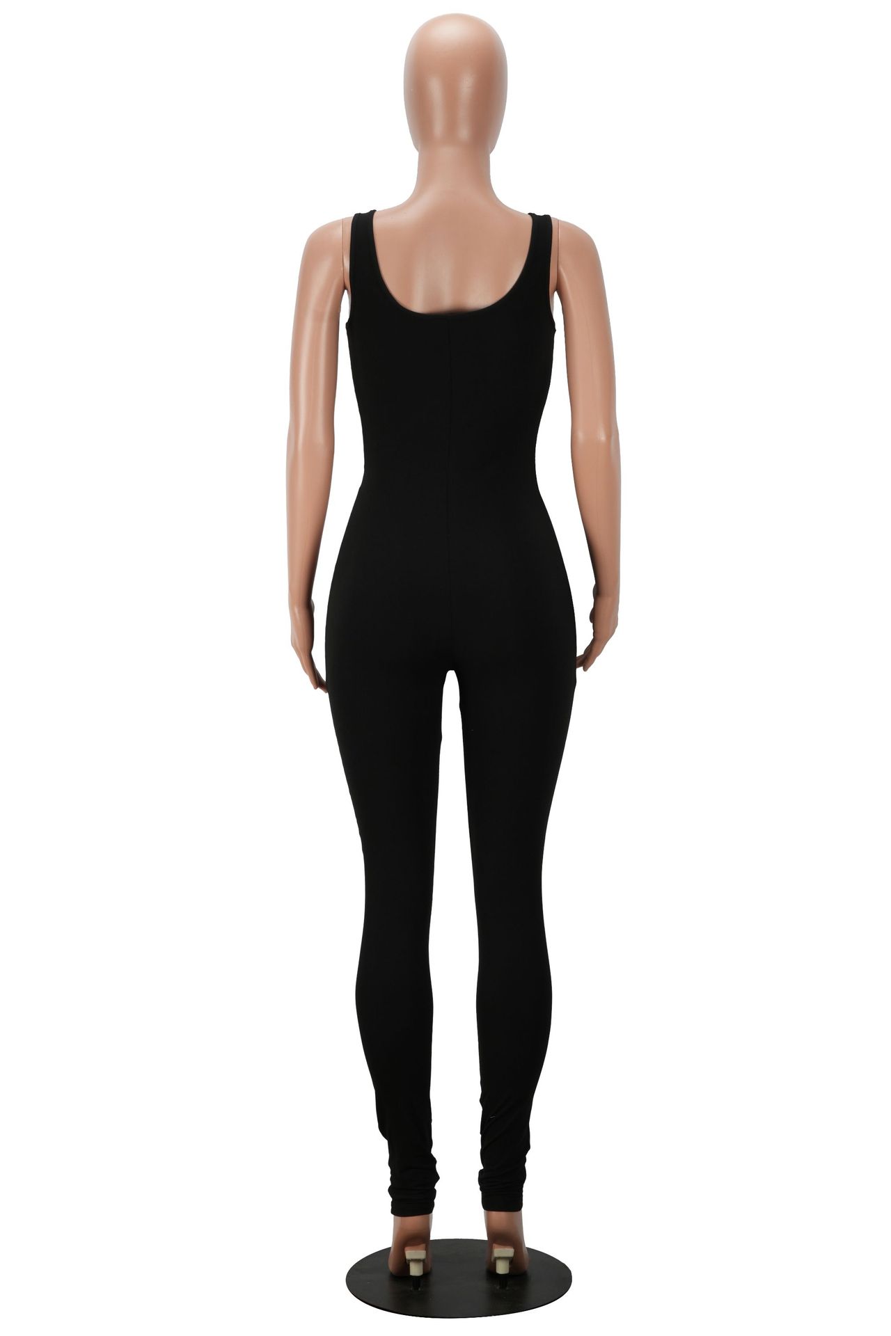 Printed U-Neck Jumpsuit for Nightclub & Party Wear