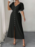 Women Plus Size Dress Elegant Fashion Summer Casual Dress