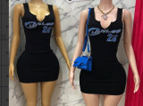 Women Summer Fashion Printed Dress Casual Pattern Print Short Sleeve Dress