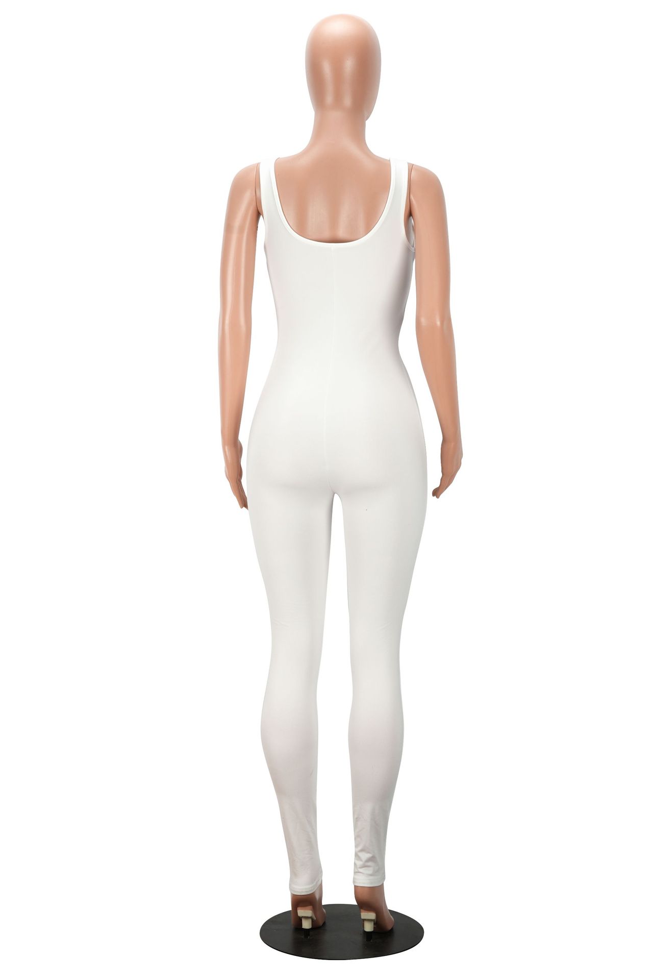 Printed U-Neck Jumpsuit for Nightclub & Party Wear
