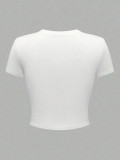 Street Print Cropped T-Shirt