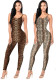 Women Jumpsuit Tight Fitting Low Back Long Sexy Romper Outfit