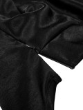 Women Evening Dress Satin Chiffon Patchwork Strap Maxi Dress