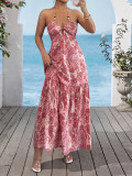 Women Beach Dress Summer Strap Maxi Dress Vacation Outfit