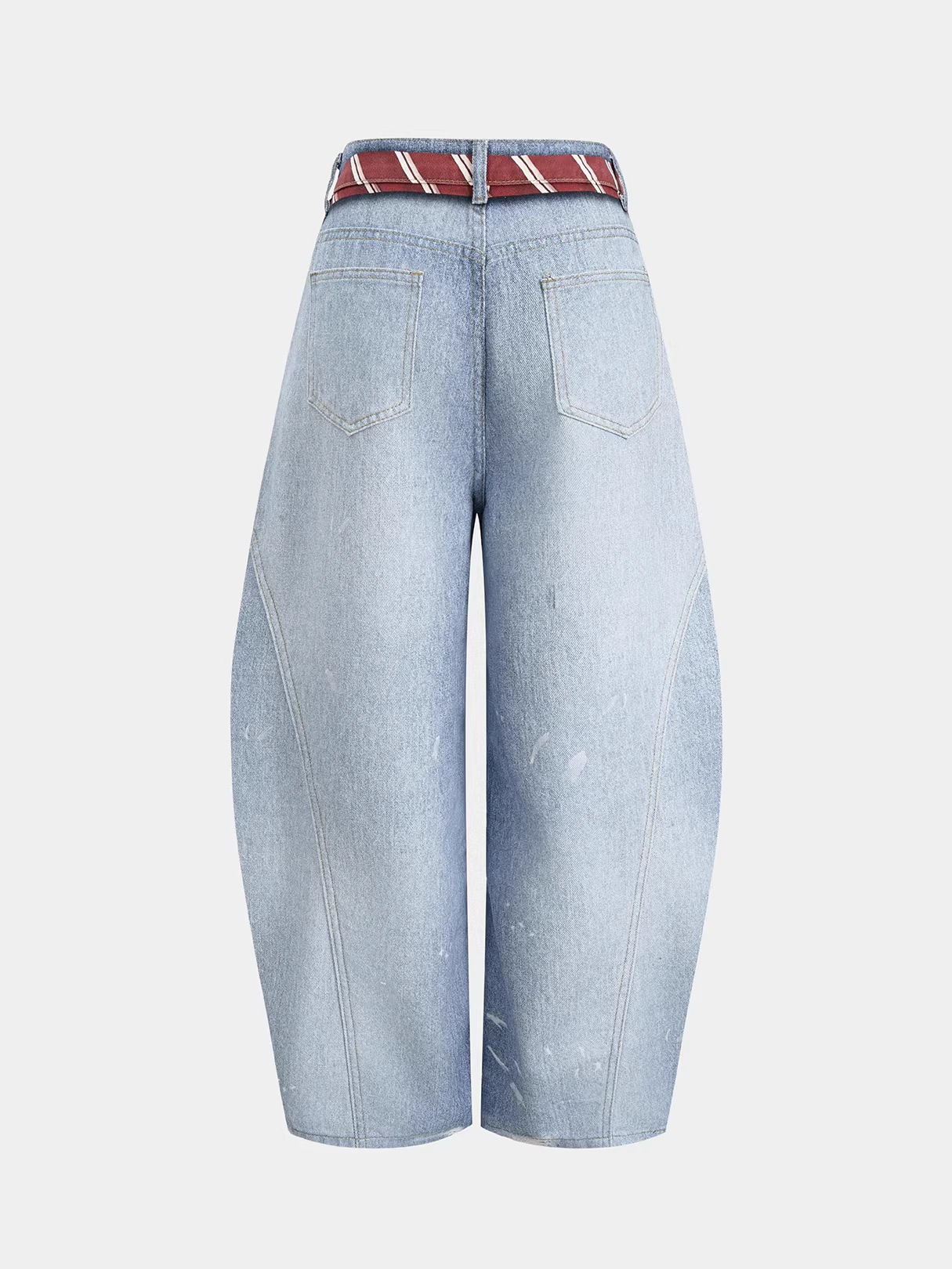 Printed Denim Jeans for Casual Streetwear