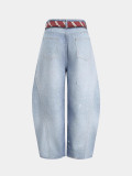 Women Denim Pants Printed Streetwear Jeans