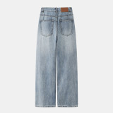 Women Denim Pants Beaded Bow Detail Fashion Jeans