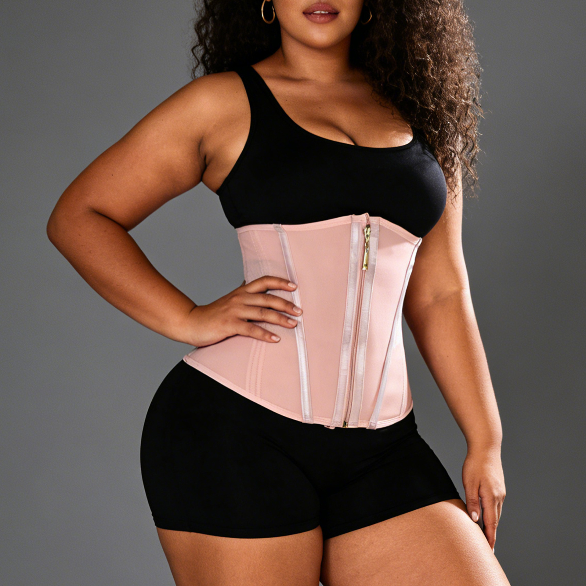 Mesh Fitted Fitness Waist Trainer for Body Shaping