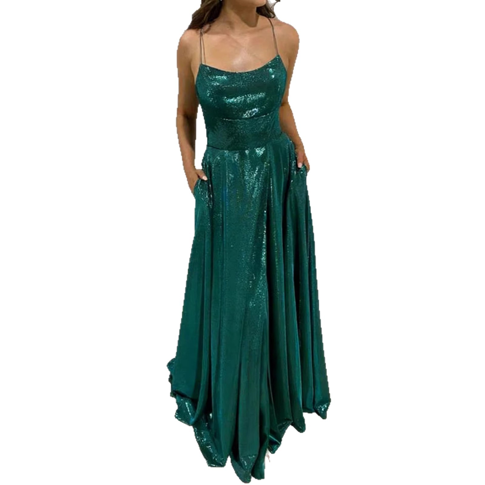 Strapless Shiny Evening Dress for Parties & Galas