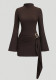 Women Metallic Mock Neck Strap Bodycon Dress