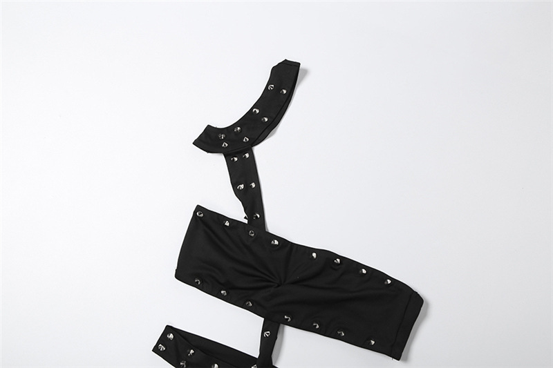 Rivet Hollow-Out Jumpsuit for Spring Club Nights