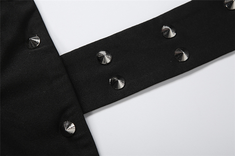 Rivet Hollow-Out Jumpsuit for Spring Club Nights