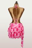 Women Color Block Sexy Casual Hot Holiday Lace-Up Three Piece Swimsuit