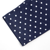 Women Polka Dot Print Strapless Top & Capri Pants Two Piece Set