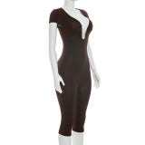 Women Sexy U-Neck Jumpsuit