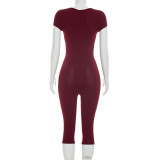 Women Sexy U-Neck Jumpsuit
