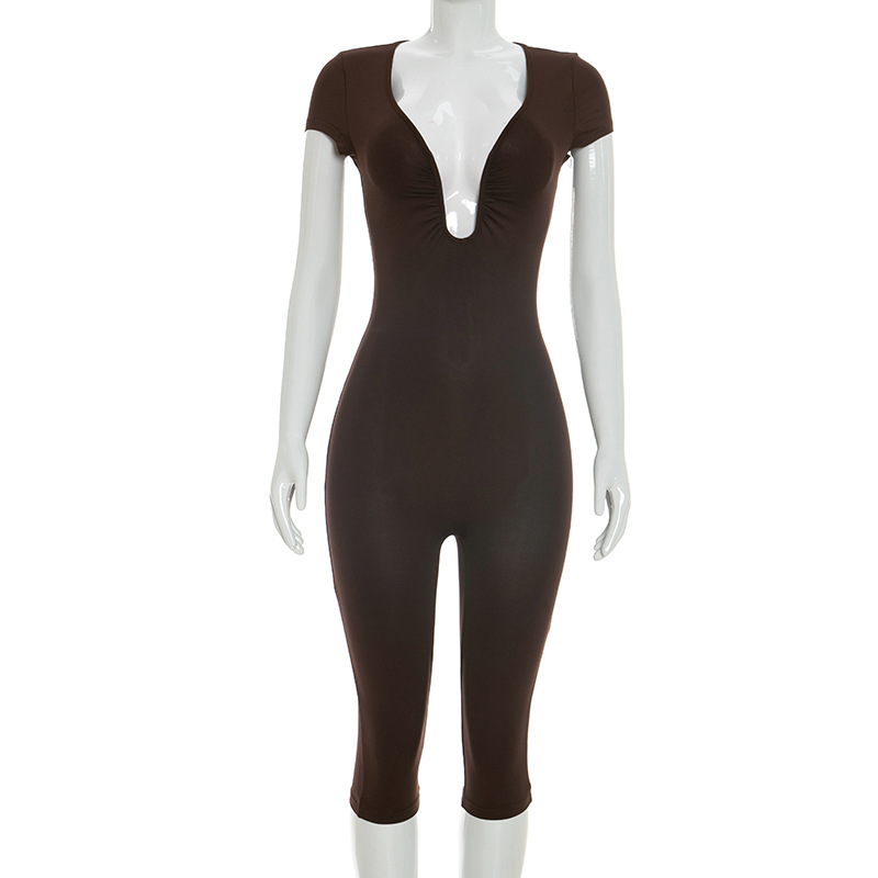 U-Neck Jumpsuit for Casual Evening Wear