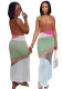 Summer Women's Casual Colorblock Knitted Beach Dress