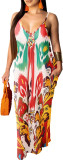 Summer Women's Loose Sleeveless V-Neck Strap Dress