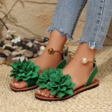 Plus Size Women's Pearl Slip-On Sandals