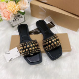 Women's Studded Flat Slippers
