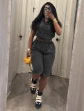 Summer Women's Casual Shorts Set