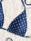 Summer Women's Polka Dot Bikini Three-Piece Set