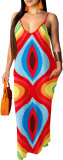Summer Women's Loose Sleeveless V-Neck Strap Dress