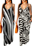 Summer Women's Loose Sleeveless V-Neck Strap Dress