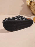 Plus Size Women's Plaid Platform Slippers