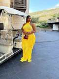 Summer Women's Casual Knitted Tassel Beach Skirt Set