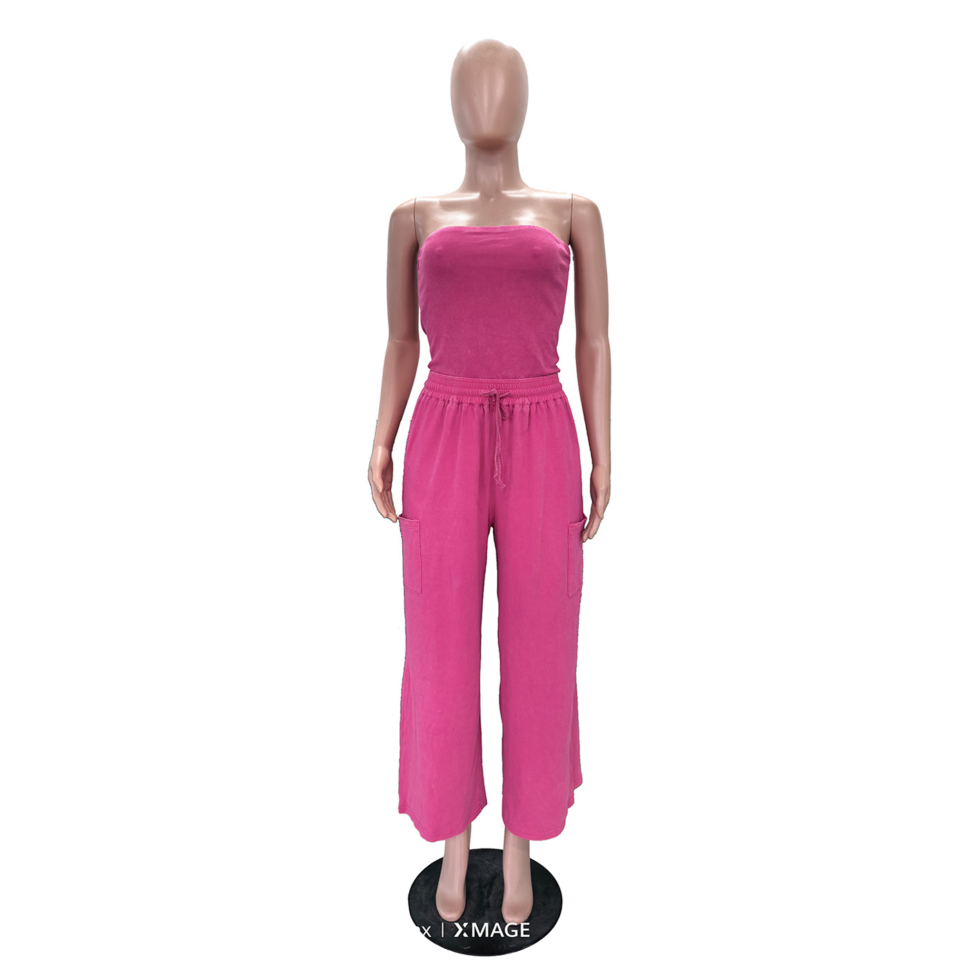Strapless Wide-Leg Jumpsuit for Casual Summer Days