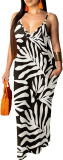 Summer Women's Loose Sleeveless V-Neck Strap Dress