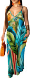 Summer Women's Loose Sleeveless V-Neck Strap Dress