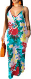 Summer Women's Loose Sleeveless V-Neck Strap Dress