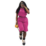 Summer Women's Casual Shorts Set